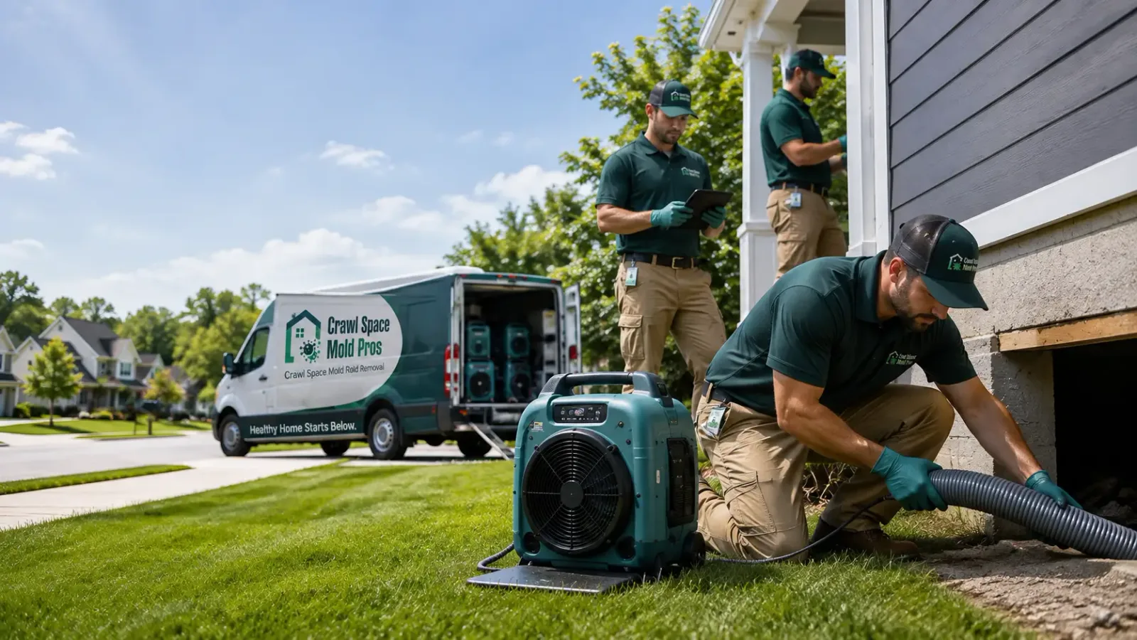 Crawl Space Mold Removal in New Middletown, OH